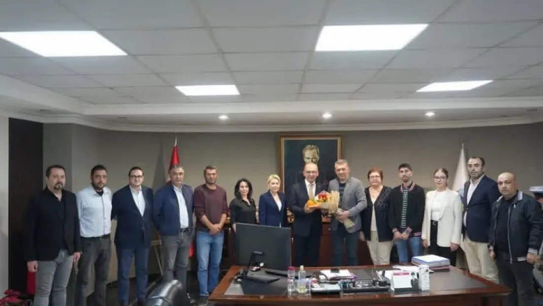 CHP Turgutlu İlçe Teşkilatından Başkan Çetin Akın’a Ziyaret