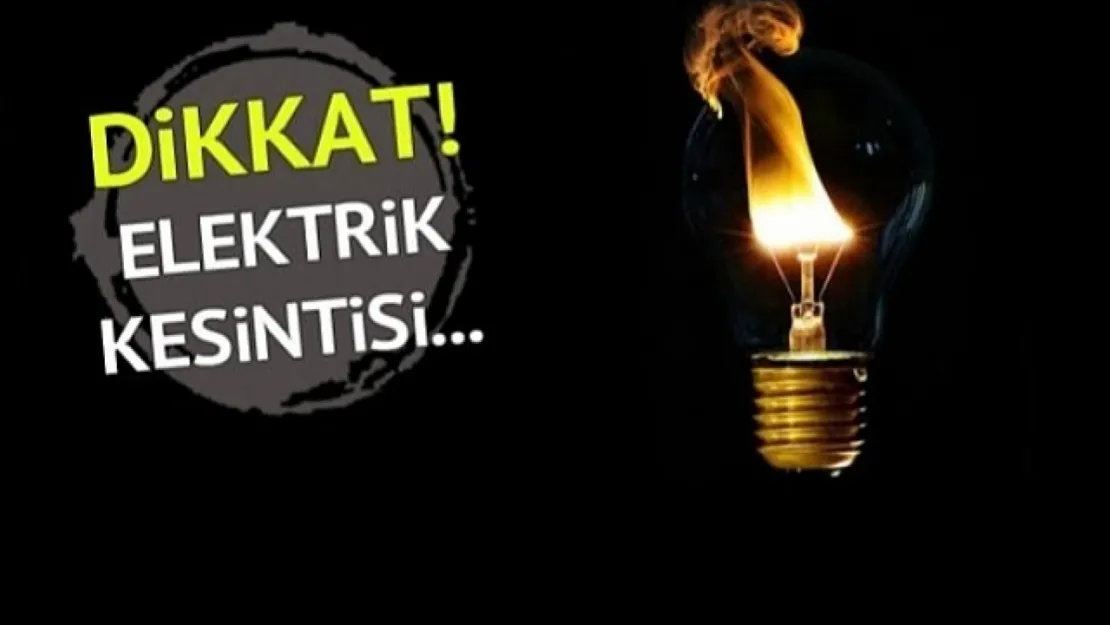 9 Kasım'da Turgutlu'da Elektrik Kesintisi Yapılacak