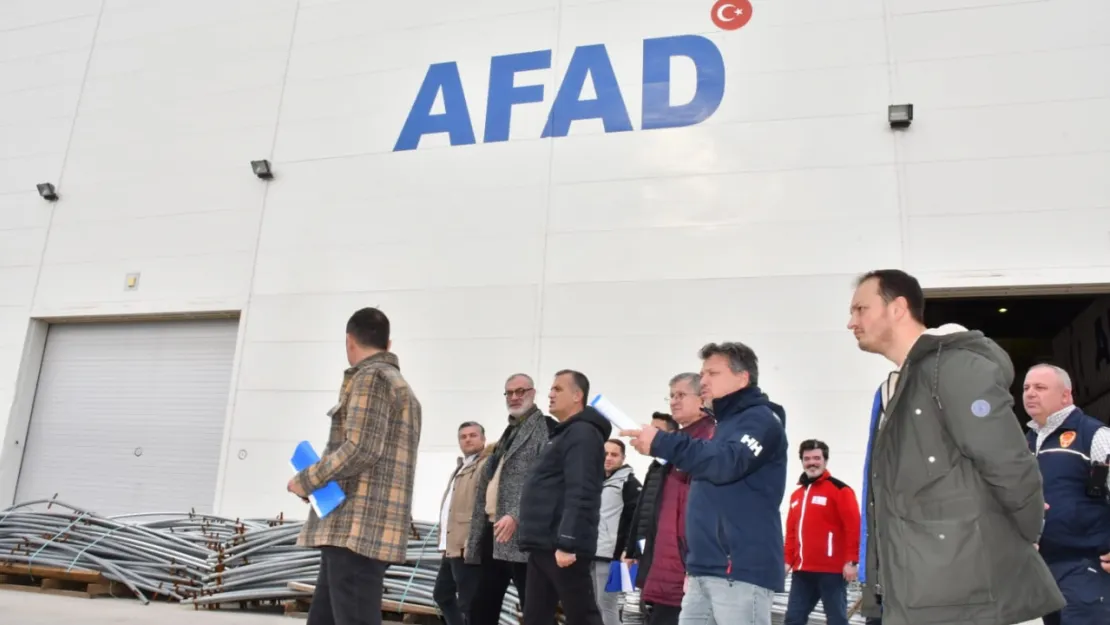 AFAD'ın Bölgesel Lojistik Merkezi İncelendi