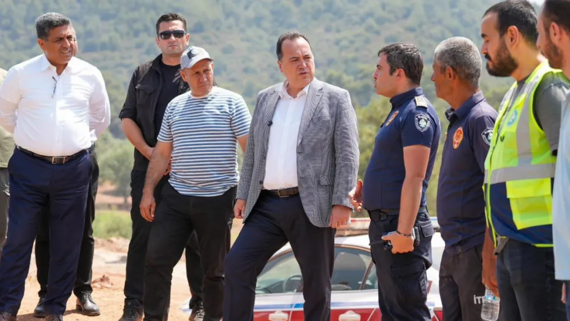Başkan Dutlulu, 'Yangınla mücadele henüz bitmedi'