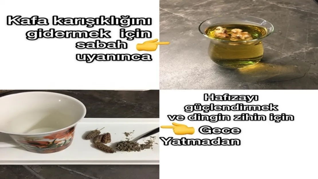 Berrak bir zihin ve güçlü bir hafıza istermisiniz