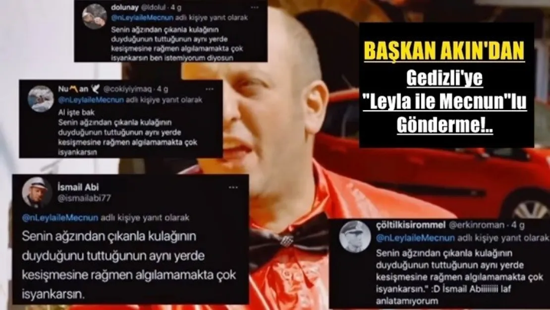 Çetin Akın'dan 'Leyla ile Mecnun'lu Gönderme