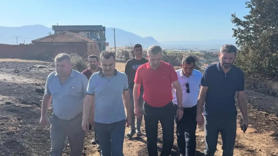 CHP Manisa Milletvekili Bekir Başevirgen Yangın Bölgesinde İncelemelerde Bulundu
