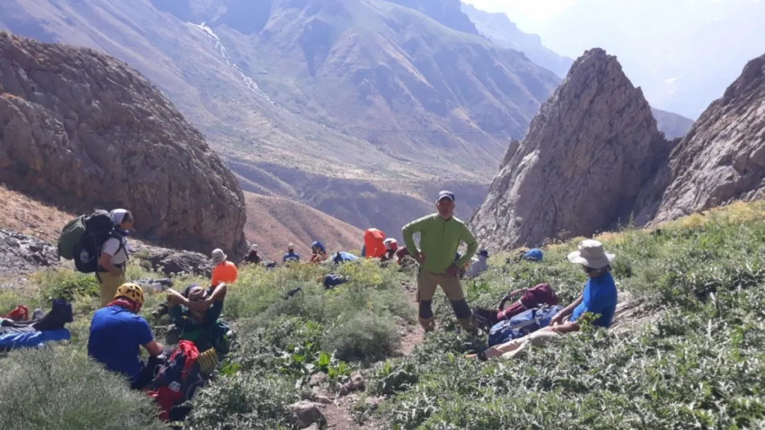 Cilo Reşko Dağı zirve tırmanışına katıldı