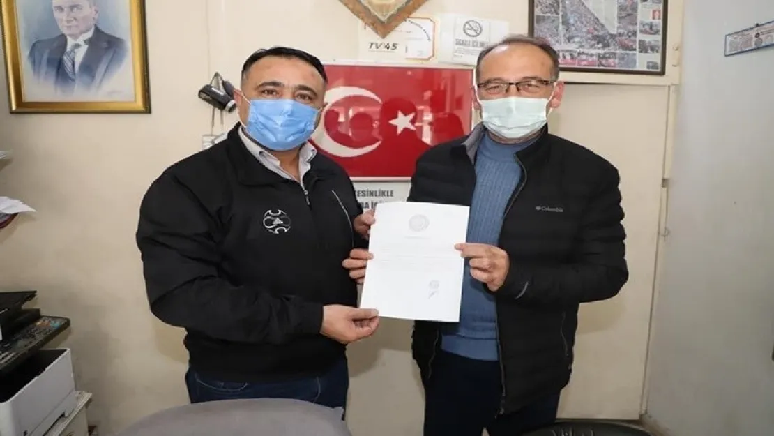 Demokrat Gazeteciler Ve Yazarlar Derneği'nden Başkan Akın'a, Teşekkür Belgesi