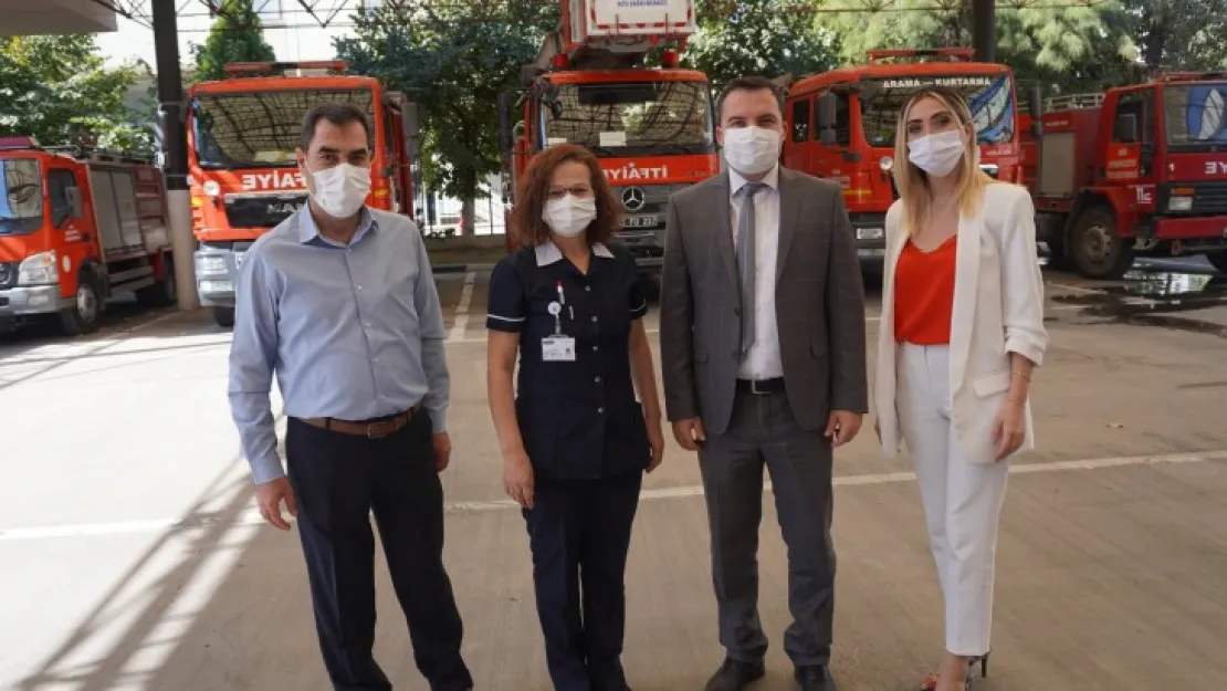 Grandmedical'de kahraman itfaiyecilere ziyaret