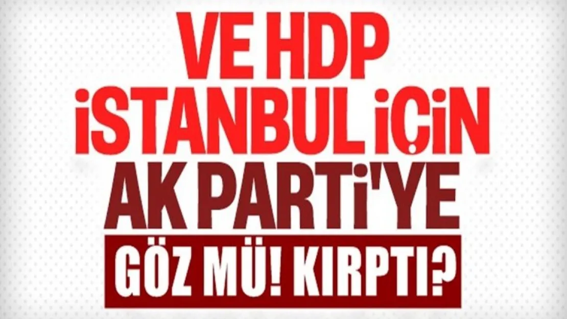 HDP'nin AK Parti'ye oy verebileceğini açıkladı