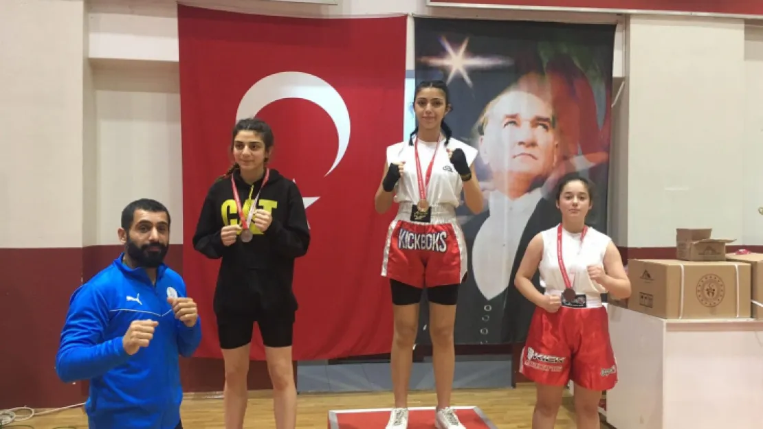 Kadın sporcular İzmir'de 'kadına şiddete hayır' demek için ringe çıktılar