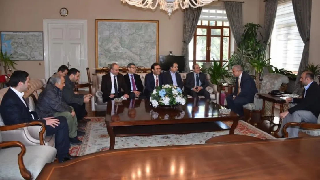 VALİ GÜVENÇER BAKAN YARDIMCISINI AĞIRLADI