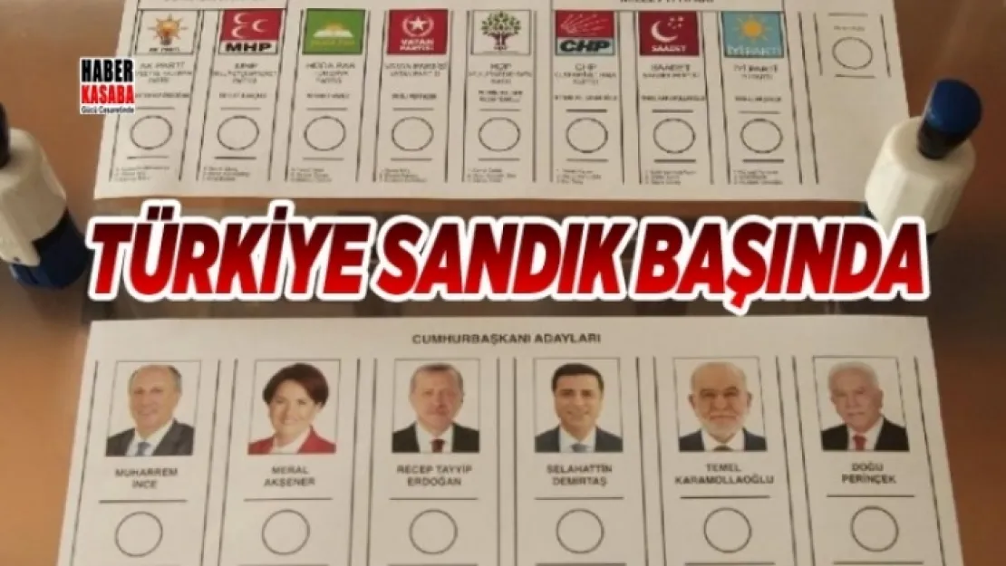Türkiye'de Vatandaşlar sandık başında!