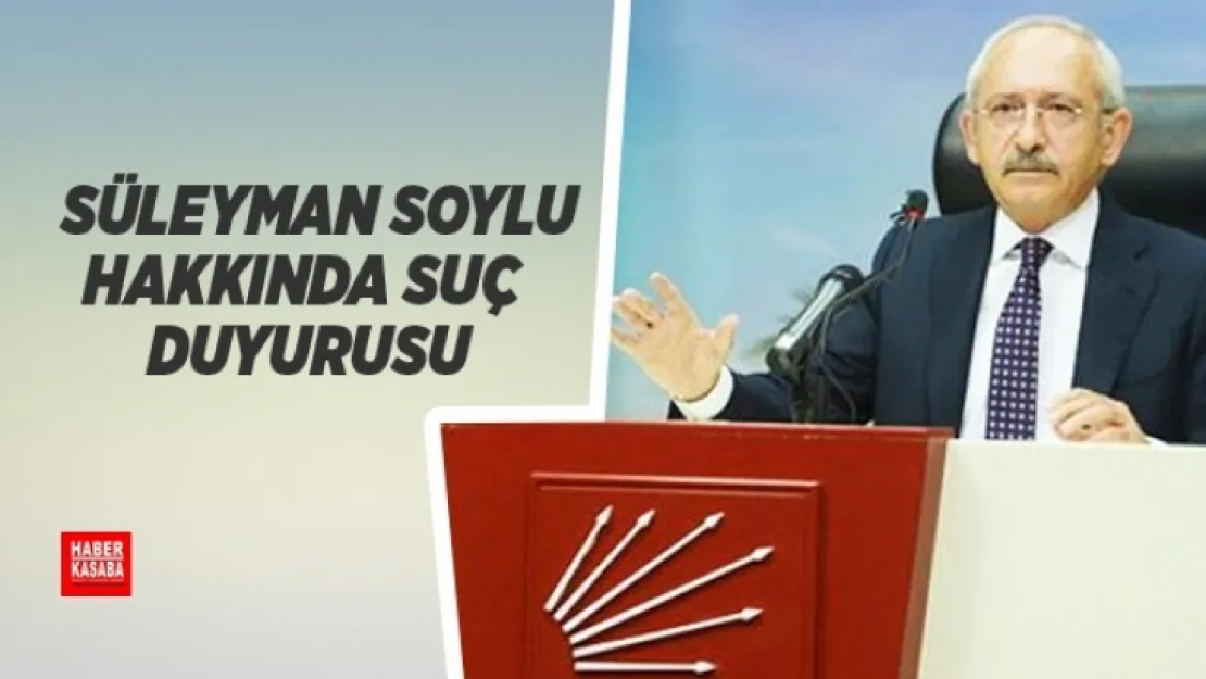 Bakan Soylu hakkında suç duyurusu