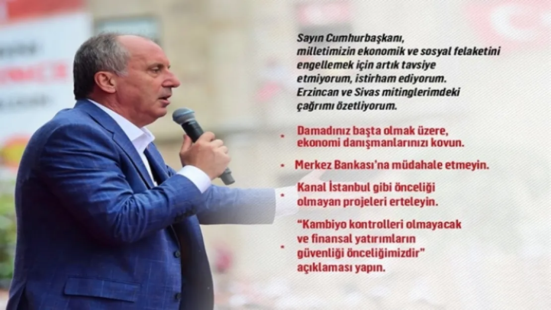 Muharrem İnce´den Erdoğan´a çok sert sözler..