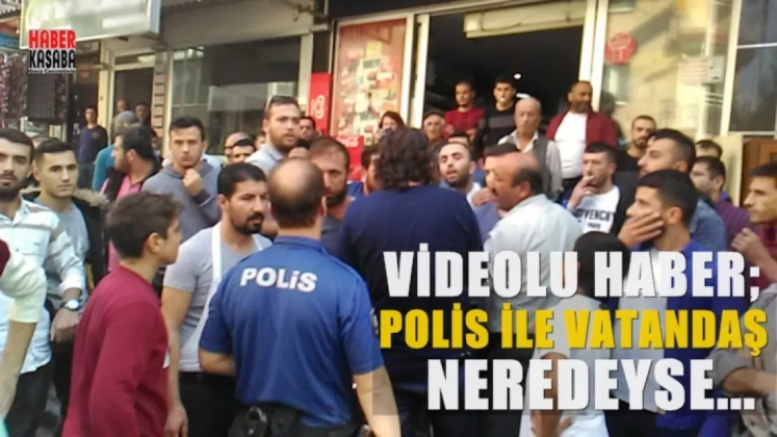 Manisa'da tehlikeli gerginlik korkuttu (Video)