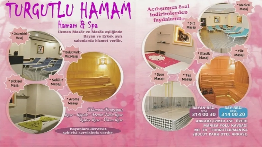 Turgutlu Hamam Sauna Hizmetinizde!