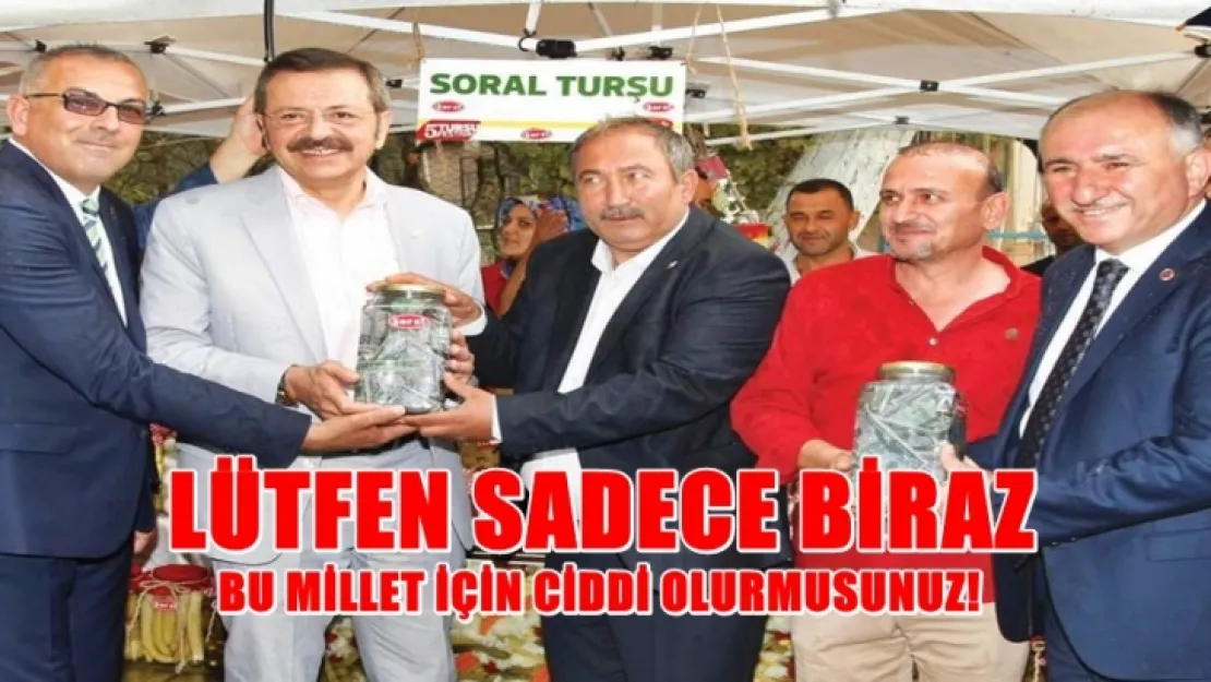 Lütfen Sadece biraz ciddi olur musunuz!