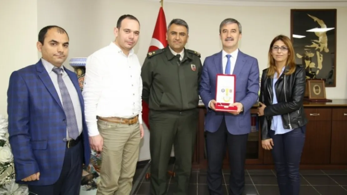 Binbaşı Evren'den Başkan Şirin'i Ziyaret Etti