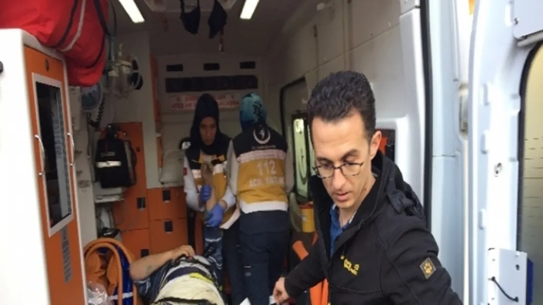 MANİSA'DA İNŞAAT'TA KAZA  1 YARALI
