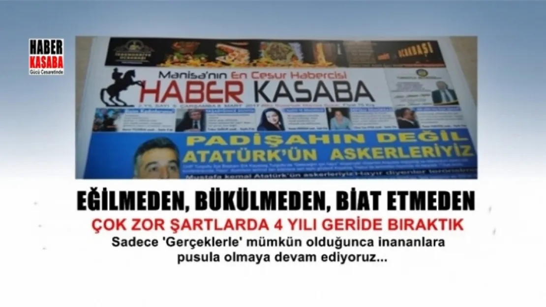 Eğilmeden, bükülmeden, biat etmeden 4 yılı geride bıraktık