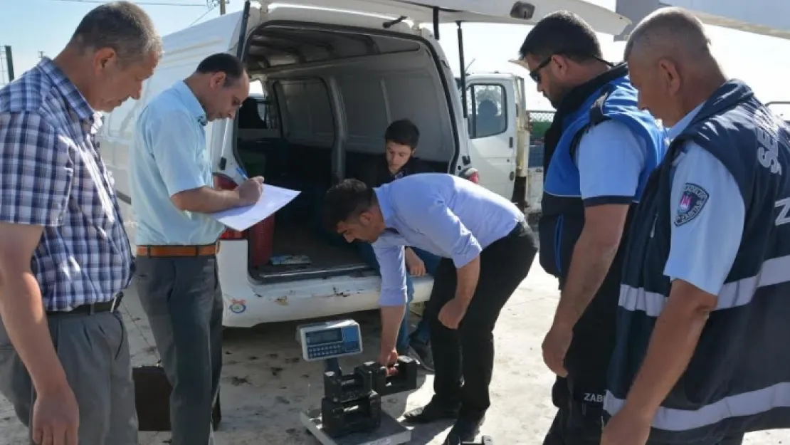 Kiraz Pazarında denetimler sürüyor