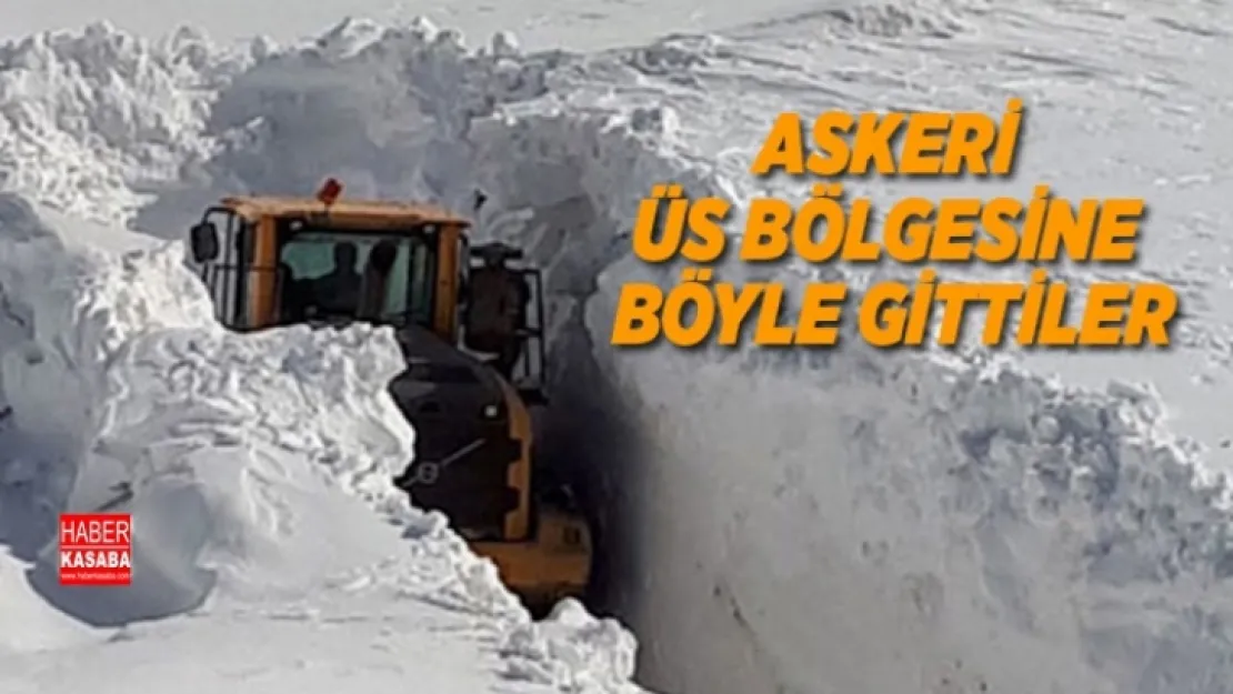 Askeri üs bölgesi yolu güçlükle açıldı