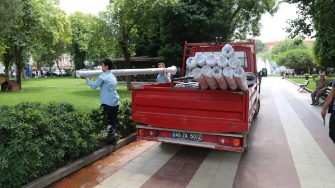 Manisa Turgutluda Atatürk Parkı Değişiyor