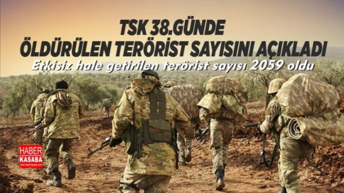 38.günde Afrin'de öldürülen terörist sayısı açıklandı