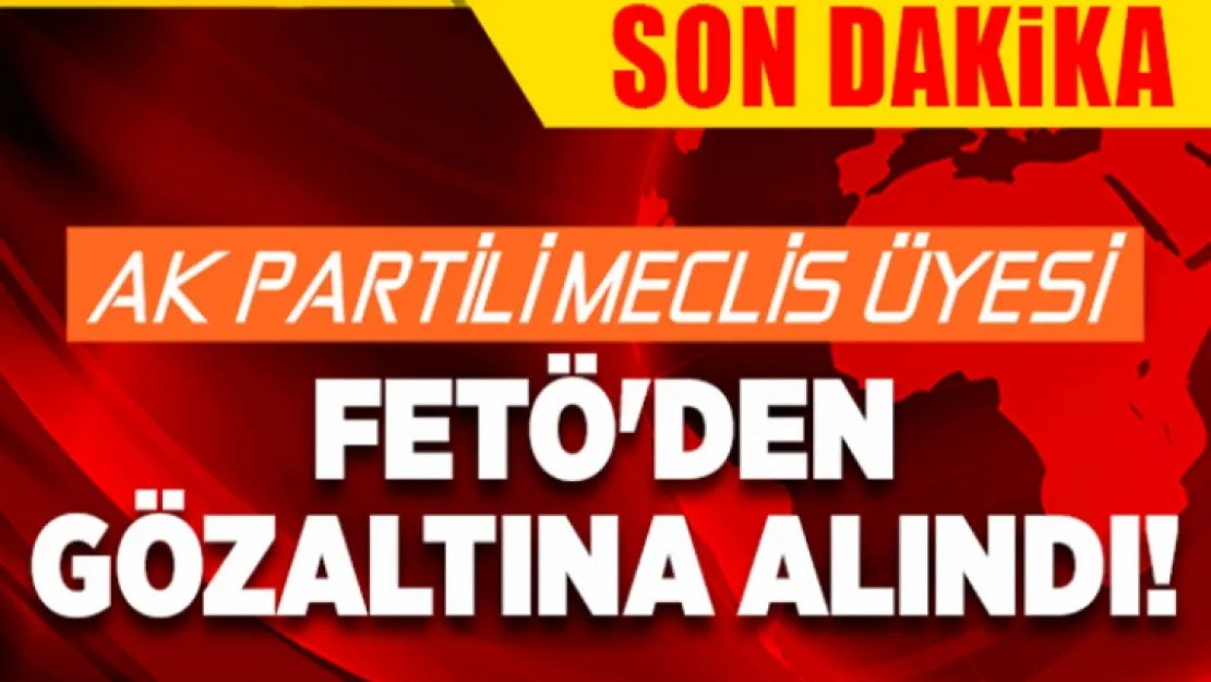 AK PARTİLİ MECLİS ÜYESİNE FETÖ GÖZALTISI