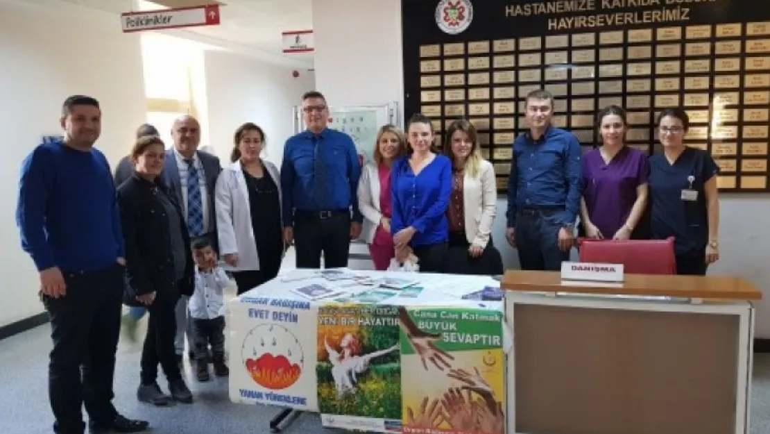 DEVLET HASTANESİNDE ORGAN BAĞIŞI STANDI