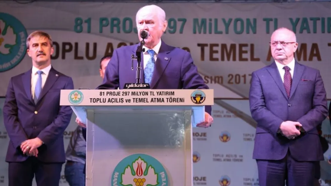BAHÇELİ'DEN TURGUTLU'DA AÇILIŞ