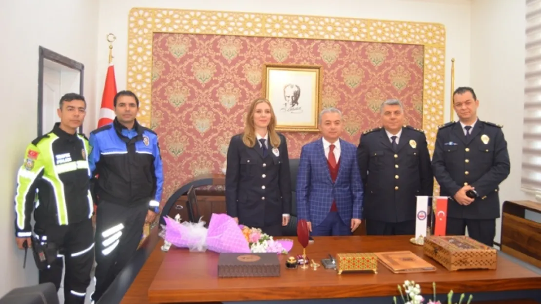Turgutlu Emniyet Mensupları, Kaymakam Turan'ı Ziyaret Etti