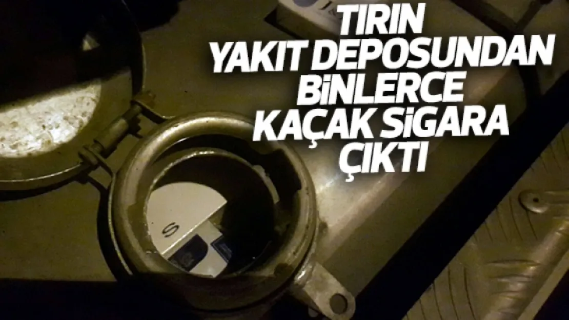 Özel bölmelere gizlenmiş 9 bin 630 paket kaçak sigara