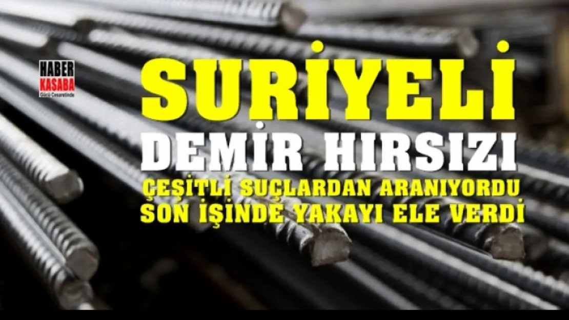 Çeşitli Suçlardan Aranan Suriyeli Hırsız yakayı ele verdi
