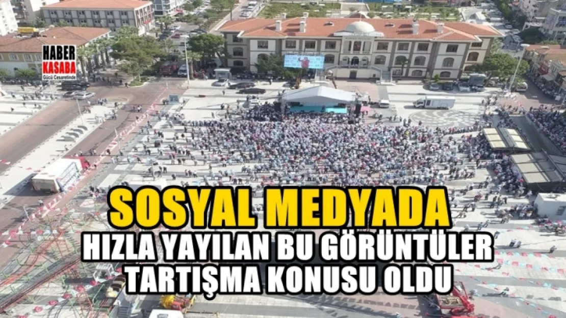 Bir siyasi parti'nin, Diğer bir siyasi partinin miting görüntüsünü kendi sosyal medya hesabından paylaşması polemiğe neden oldu