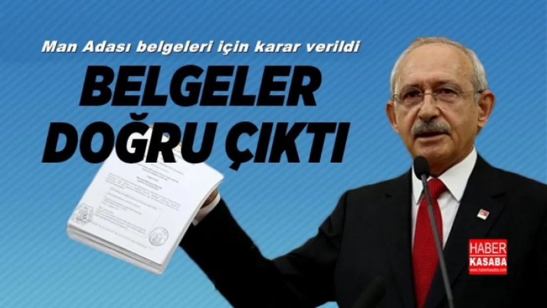 Belgeler doğru çıktı! Man Adası belgeleri için karar verildi