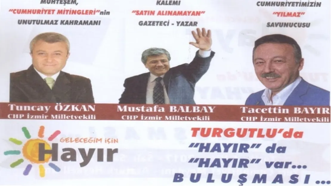 CHP'DEN 4 NİSAN'DA BÜYÜK 'HAYIR'MİTİNGİ