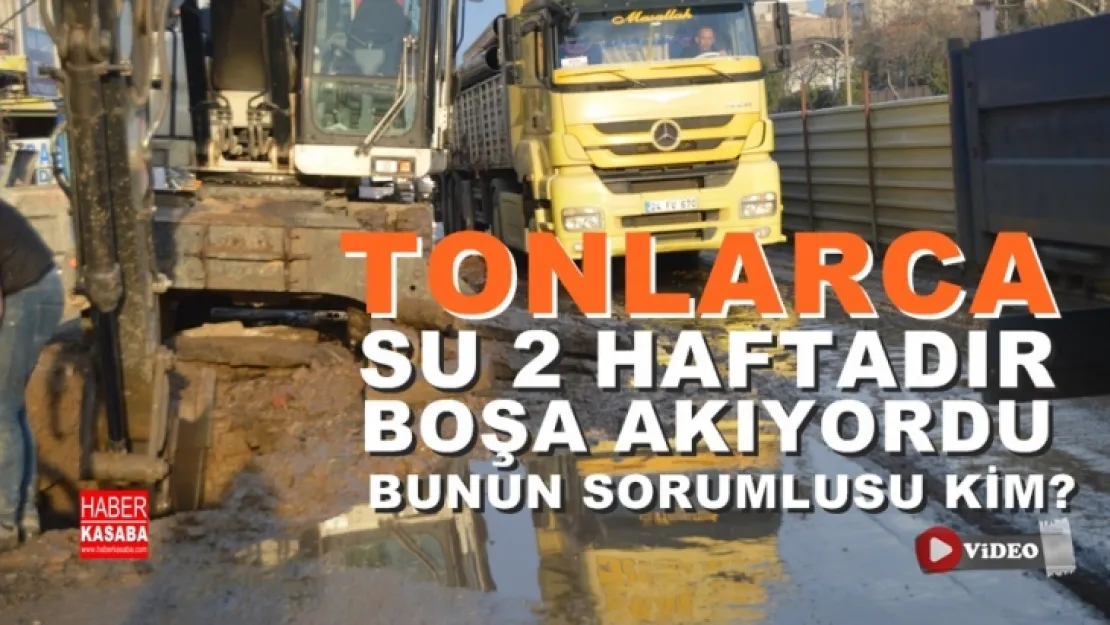 Turgutlu'da tonlarca su yaklaşık 2 haftadır boşa akıyordu!...