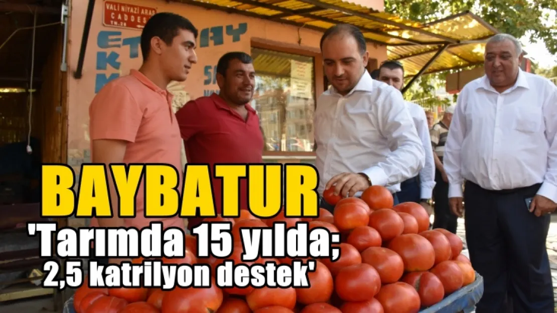 Tarımda 15 yılda 2,5 katrilyon destek