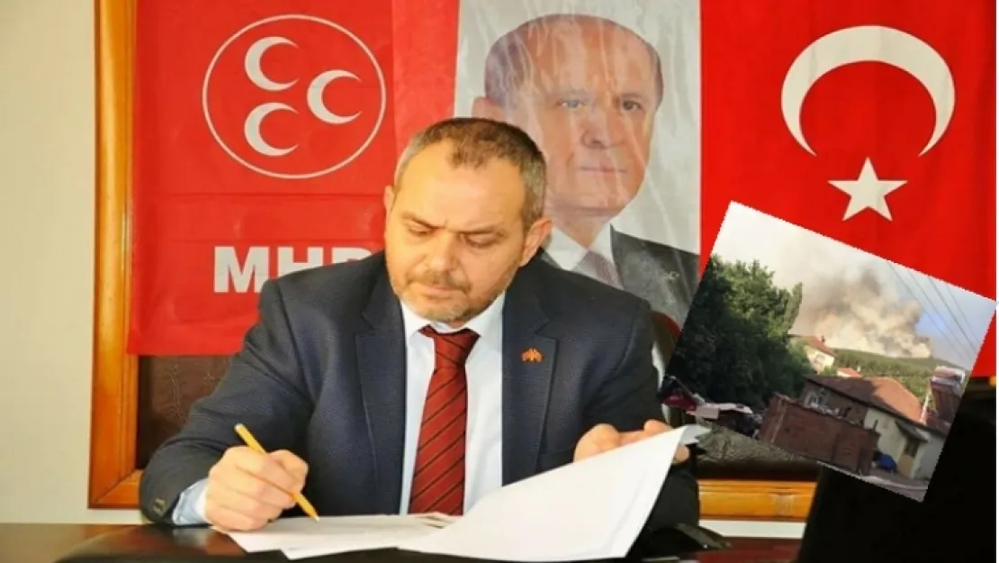 BAŞKAN SAYAR YANGIN TURGUTLU SINIRLARINDA KONTROL ALTINDA