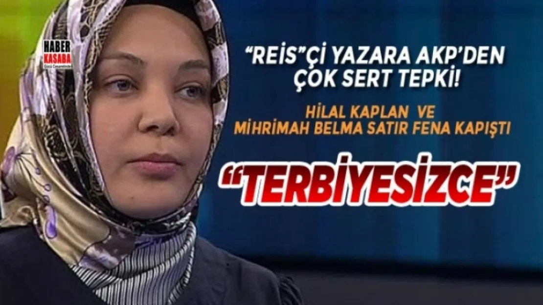 'Reis'çi yazara AKP'den çok sert tepki!