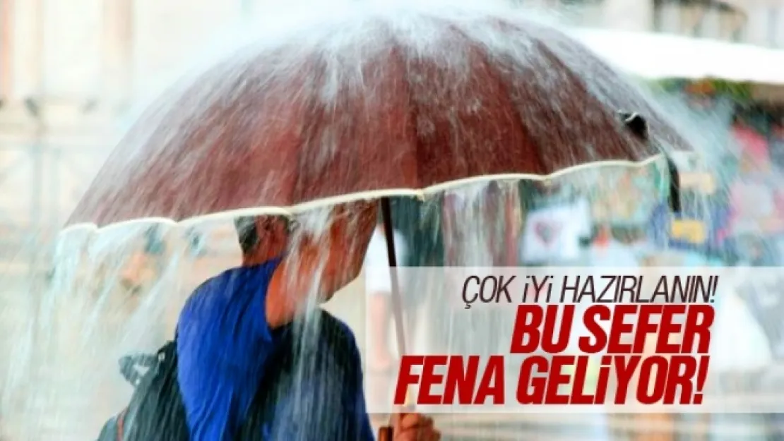 Pazar Günü Bölgemizde Şiddetli ve Yer Yer Aşırı Yağış Bekleniyor!