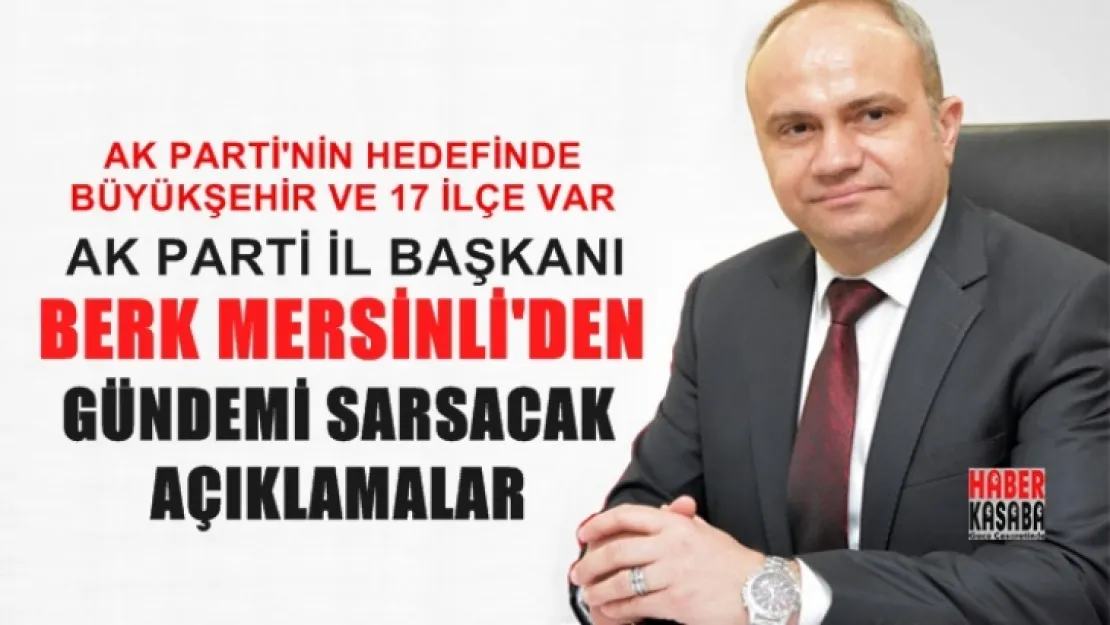 Hedefimiz Manisa'daki tüm belediyelerinde AK Parti bayrağını dalgalandırmak olacaktır