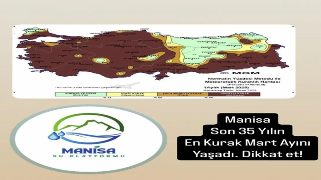 Manisa son 35 yılın en kurak Mart ayını yaşadı Dur Düşün ve Koru