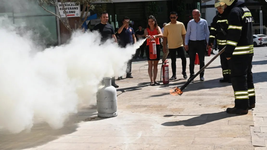 MASKİ'de Gerçeği Aratmayan Yangın Tatbikatı