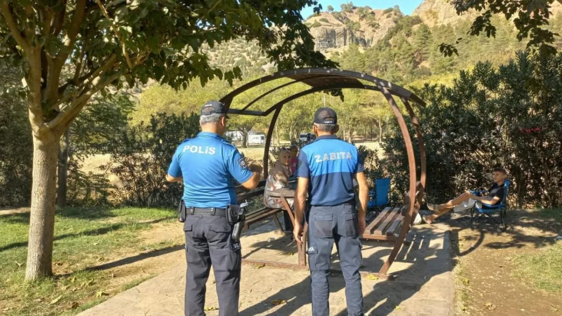 Salihli'de Alkolsüz Piknik Alanında Denetim Gerçekleştirildi