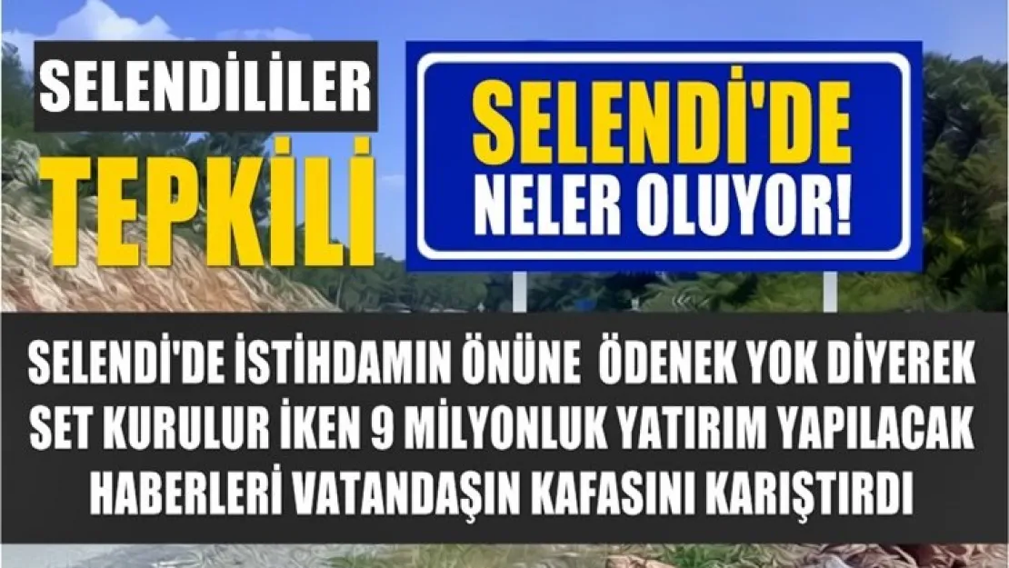 Selendi'de istihdamın önüne set kurmaya devam ediyorlar