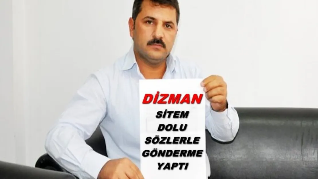 Tamer Dizman sitem dolu sözlerle teşkilata yüklendi