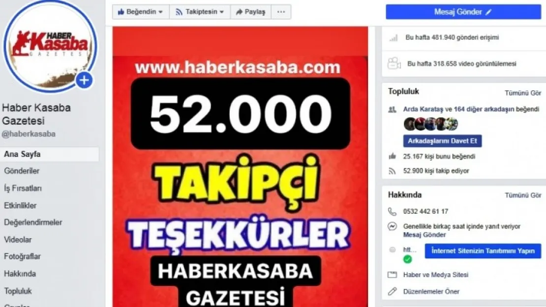 Teşekkürler hep birlikte Haber Kasaba Ailesi olarak 6 yılı geride bıraktık!