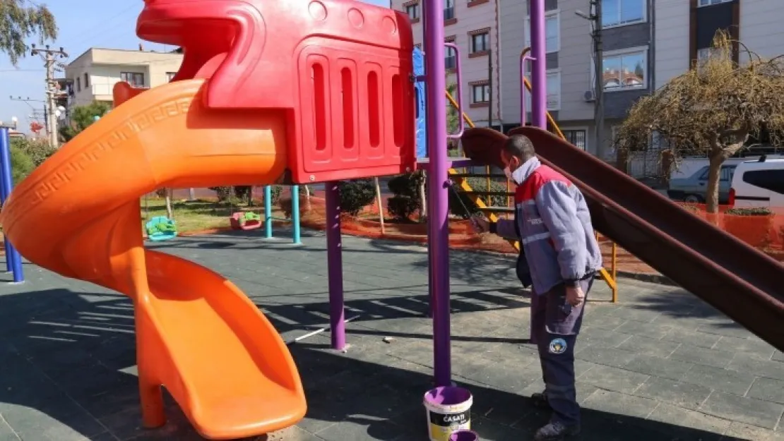 Turgutlu Belediyesi Parkları Bahara Hazırlıyor
