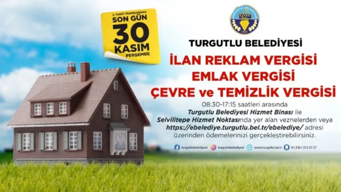 Turgutlu Belediyesinden Hatırlatma