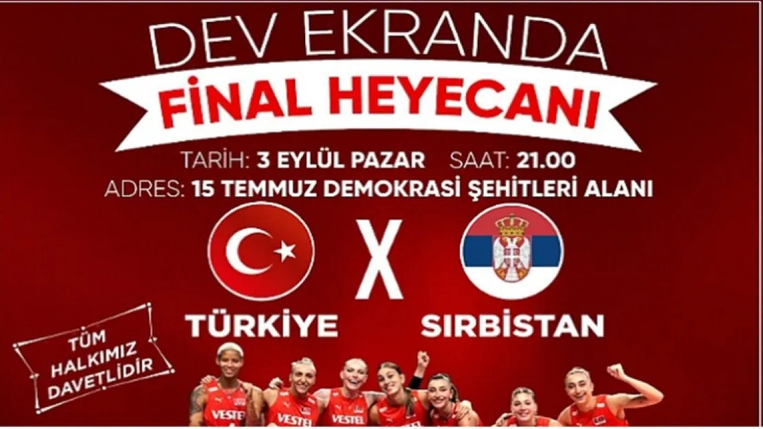 Turgutlu'da Final Heyecanı Dev Ekranda